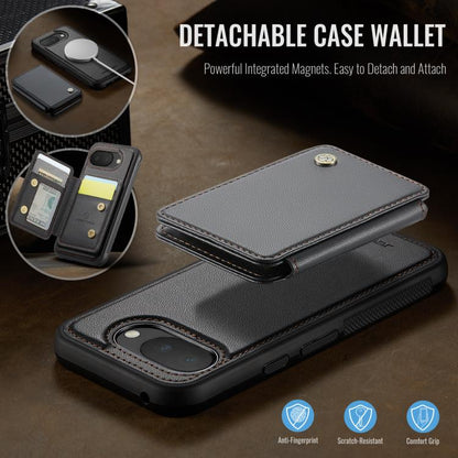 JEEHOOD J05 Business Magnetic Style RFID Leather Phone Case, For Google Pixel 10a, For Google Pixel 9a, For Google Pixel 9 Pro XL, For Google Pixel 9 / 9 Pro