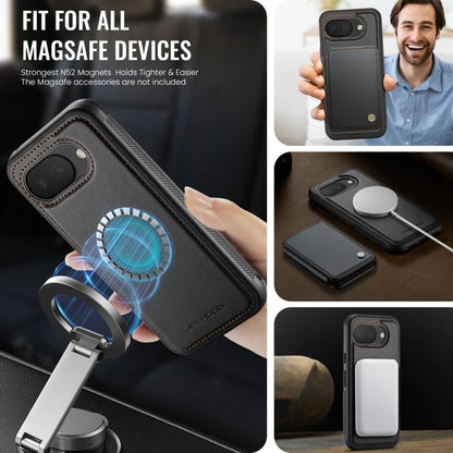 JEEHOOD J05 Business Magnetic Style RFID Leather Phone Case, For Google Pixel 10a, For Google Pixel 9a, For Google Pixel 9 Pro XL, For Google Pixel 9 / 9 Pro
