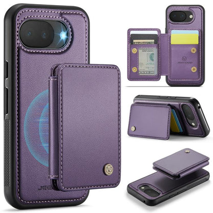 JEEHOOD J05 Business Magnetic Style RFID Leather Phone Case, For Google Pixel 10a, For Google Pixel 9a, For Google Pixel 9 Pro XL, For Google Pixel 9 / 9 Pro
