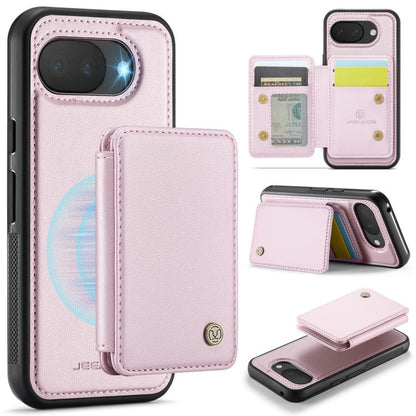 JEEHOOD J05 Business Magnetic Style RFID Leather Phone Case, For Google Pixel 10a, For Google Pixel 9a, For Google Pixel 9 Pro XL, For Google Pixel 9 / 9 Pro
