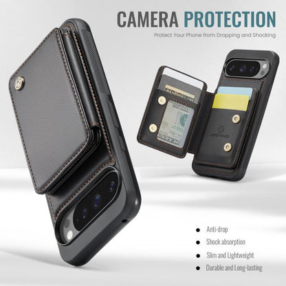 JEEHOOD J05 Business Magnetic Style RFID Leather Phone Case, For Google Pixel 11 Pro XL, For Google Pixel 11 / 11 Pro, For Google Pixel 10a, For Google Pixel 9a