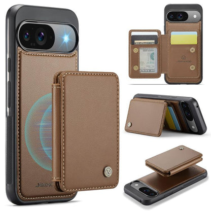 JEEHOOD J05 Business Magnetic Style RFID Leather Phone Case, For Google Pixel 11 Pro XL, For Google Pixel 11 / 11 Pro, For Google Pixel 10a, For Google Pixel 9a