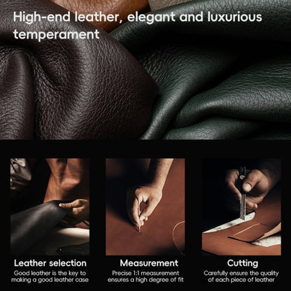 First Layer Cowhide Leather Electroplated PC Phone Case, For Redmi K70 Ultra, For Redmi K70 / K70 Pro, For Redmi K70 Champion