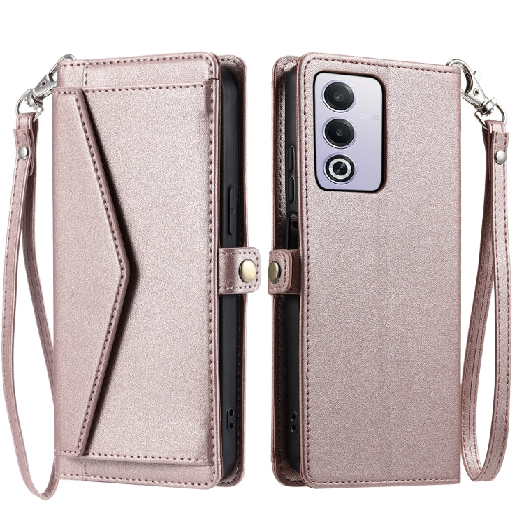 Wallet Multi-card Slot Leather Phone Case with Lanyard