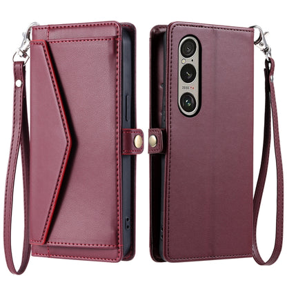 Wallet Multi-card Slot Leather Phone Case with Lanyard