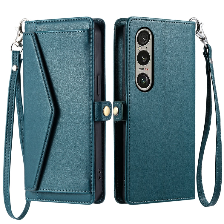 Wallet Multi-card Slot Leather Phone Case with Lanyard