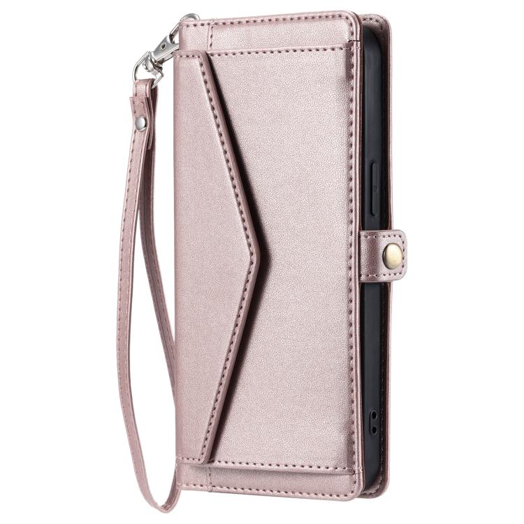 Wallet Multi-card Slot Leather Phone Case with Lanyard