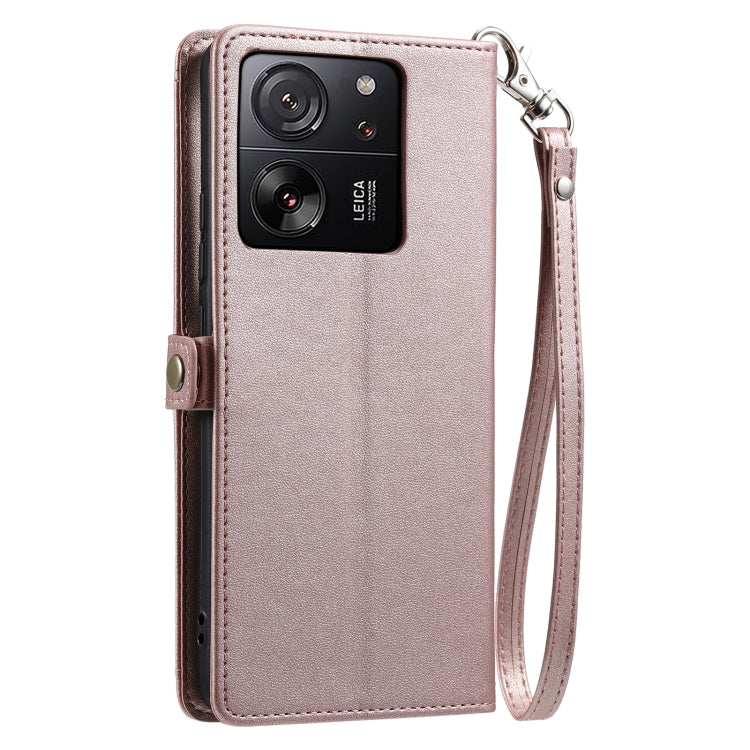 Wallet Multi-card Slot Leather Phone Case with Lanyard