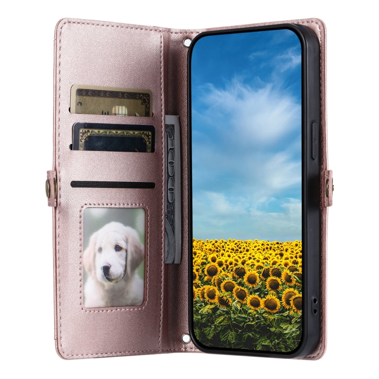 Wallet Multi-card Slot Leather Phone Case with Lanyard