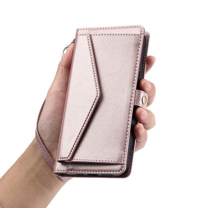 Wallet Multi-card Slot Leather Phone Case with Lanyard