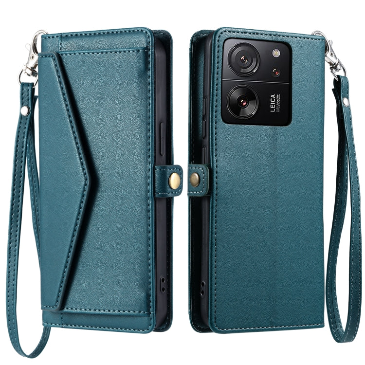 Wallet Multi-card Slot Leather Phone Case with Lanyard