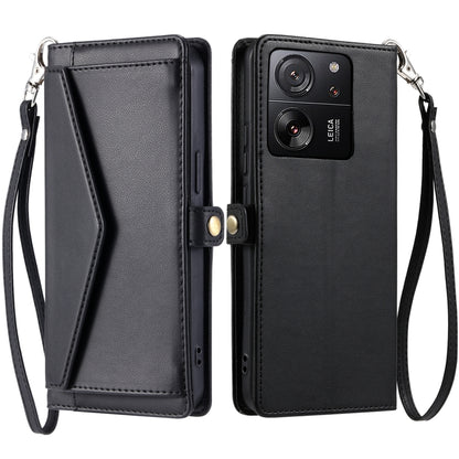 Wallet Multi-card Slot Leather Phone Case with Lanyard