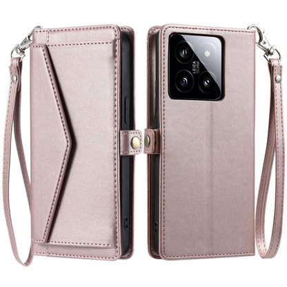 Wallet Multi-card Slot Leather Phone Case with Lanyard