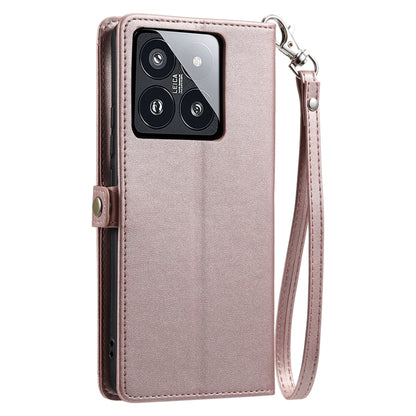 Wallet Multi-card Slot Leather Phone Case with Lanyard