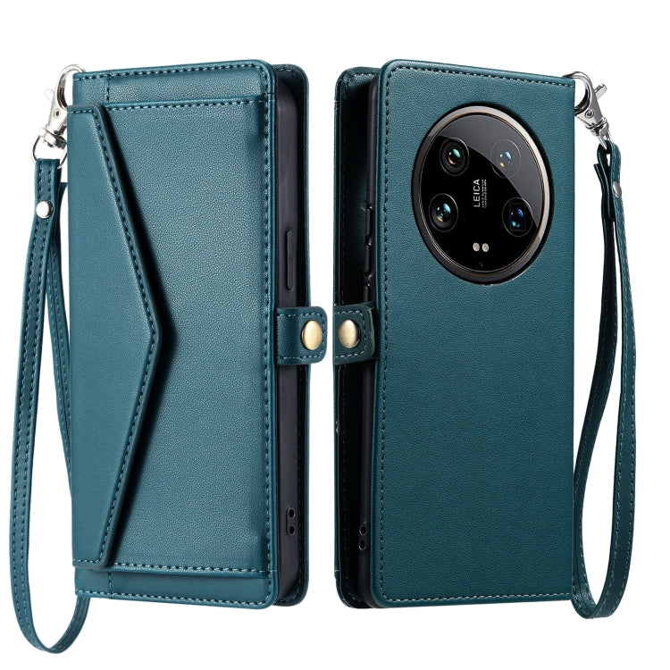 Wallet Multi-card Slot Leather Phone Case with Lanyard