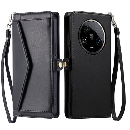 Wallet Multi-card Slot Leather Phone Case with Lanyard