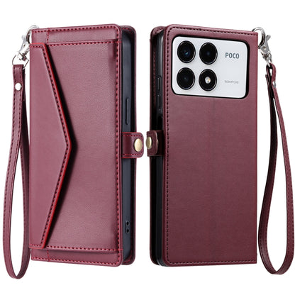 Wallet Multi-card Slot Leather Phone Case with Lanyard