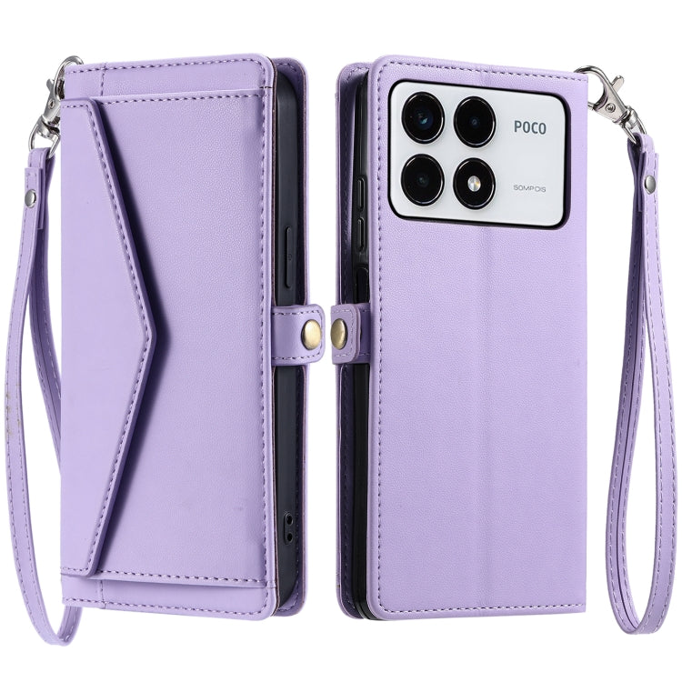 Wallet Multi-card Slot Leather Phone Case with Lanyard