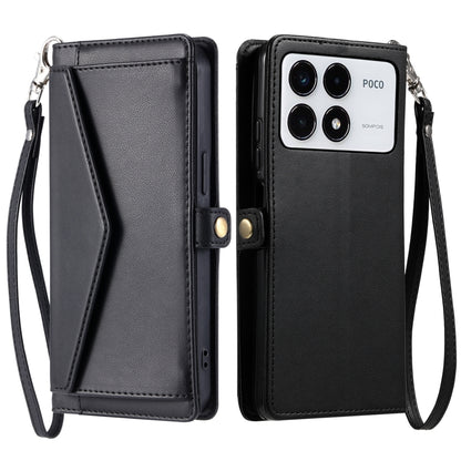 Wallet Multi-card Slot Leather Phone Case with Lanyard