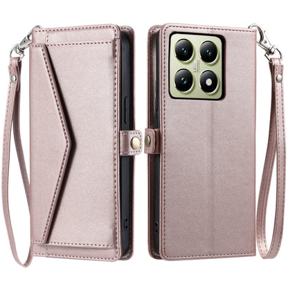 Wallet Multi-card Slot Leather Phone Case with Lanyard