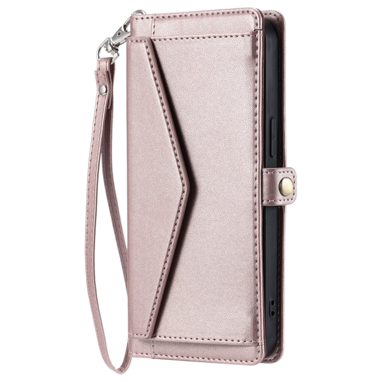 Wallet Multi-card Slot Leather Phone Case with Lanyard