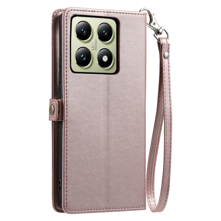 Wallet Multi-card Slot Leather Phone Case with Lanyard