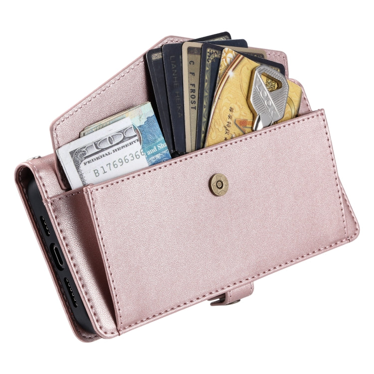 Wallet Multi-card Slot Leather Phone Case with Lanyard