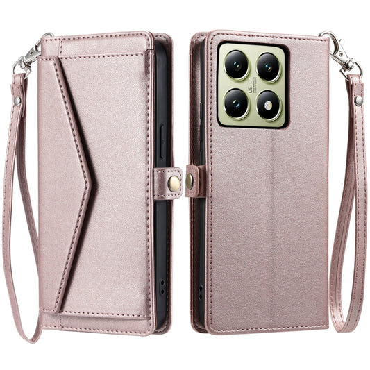 Wallet Multi-card Slot Leather Phone Case with Lanyard