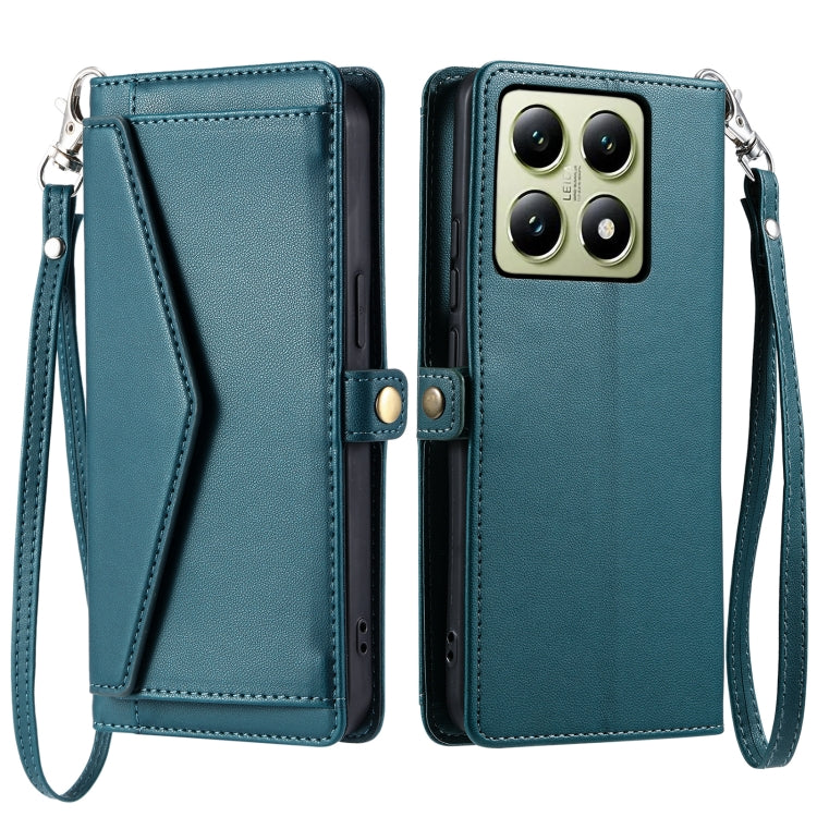 Wallet Multi-card Slot Leather Phone Case with Lanyard