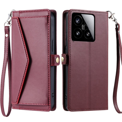 Wallet Multi-card Slot Leather Phone Case with Lanyard