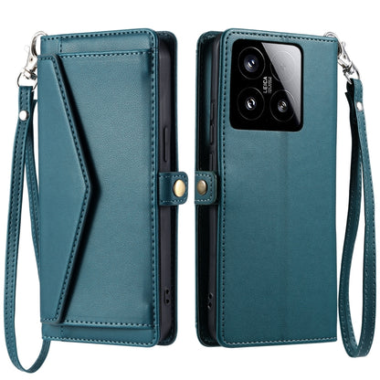 Wallet Multi-card Slot Leather Phone Case with Lanyard