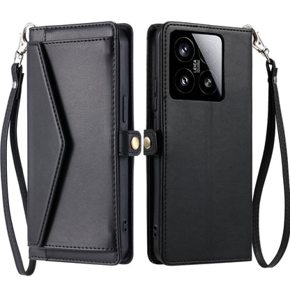 Wallet Multi-card Slot Leather Phone Case with Lanyard