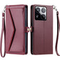 Wallet Multi-card Slot Leather Phone Case with Lanyard