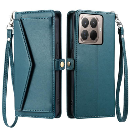 Wallet Multi-card Slot Leather Phone Case with Lanyard