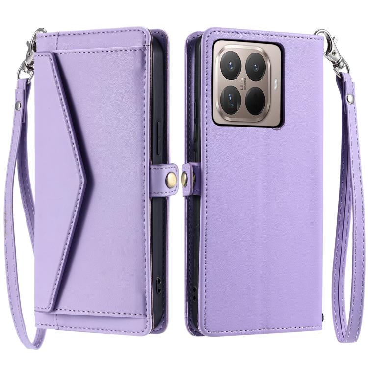Wallet Multi-card Slot Leather Phone Case with Lanyard