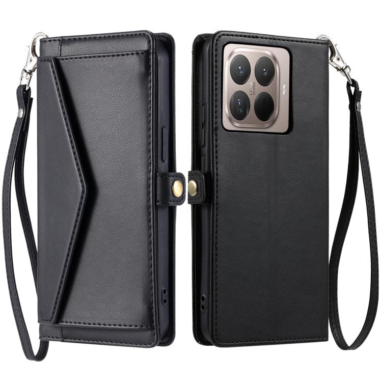Wallet Multi-card Slot Leather Phone Case with Lanyard
