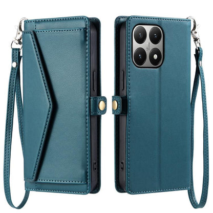 Wallet Multi-card Slot Leather Phone Case with Lanyard