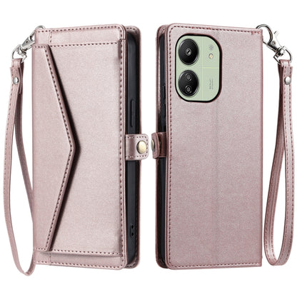 Wallet Multi-card Slot Leather Phone Case with Lanyard, Series 1