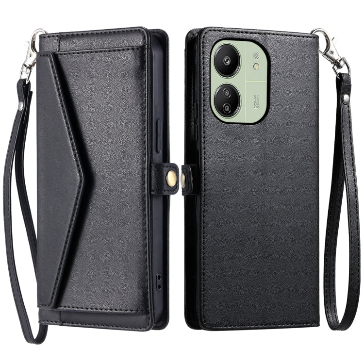 Wallet Multi-card Slot Leather Phone Case with Lanyard, Series 1