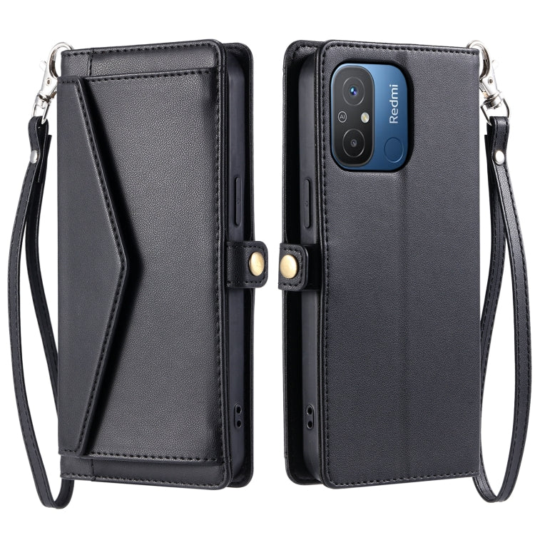 Wallet Multi-card Slot Leather Phone Case with Lanyard, Series 1