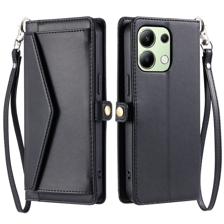 Wallet Multi-card Slot Leather Phone Case with Lanyard, Series 1