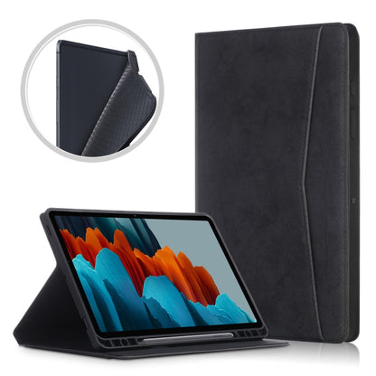 TPU Front Support Horizontal Flip Leather Case with Holder & Pen Slot & Sleep / Wake-up Functio