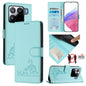 Cat Rat Embossed Pattern RFID Leather Phone Case with Lanyard, For Xiaomi 15T 5G, For Xiaomi Civi 5 Pro 5G, For Xiaomi 15S Pro 5G, For Xiaomi Poco M7 5G / C75 4G