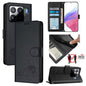 Cat Rat Embossed Pattern RFID Leather Phone Case with Lanyard, For Xiaomi 15T 5G, For Xiaomi Civi 5 Pro 5G, For Xiaomi 15S Pro 5G, For Xiaomi Poco M7 5G / C75 4G
