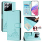 Cat Rat Embossed Pattern RFID Leather Phone Case with Lanyard, For Xiaomi 15T 5G, For Xiaomi Civi 5 Pro 5G, For Xiaomi 15S Pro 5G, For Xiaomi Poco M7 5G / C75 4G
