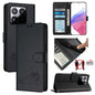 Cat Rat Embossed Pattern RFID Leather Phone Case with Lanyard, For Xiaomi 15T 5G, For Xiaomi Civi 5 Pro 5G, For Xiaomi 15S Pro 5G, For Xiaomi Poco M7 5G / C75 4G