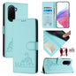 Cat Rat Embossed Pattern RFID Leather Phone Case with Lanyard, For Xiaomi 17 Max 5G, For Xiaomi 17T Pro 5G, For Xiaomi Poco M7 4G 169mm, For Xiaomi 15T Pro 5G