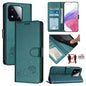 Cat Rat Embossed Pattern RFID Leather Phone Case with Lanyard, For Xiaomi 17 Max 5G, For Xiaomi 17T Pro 5G, For Xiaomi Poco M7 4G 169mm, For Xiaomi 15T Pro 5G
