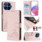 Cat Rat Embossed Pattern RFID Leather Phone Case with Lanyard, For Xiaomi 17 Max 5G, For Xiaomi 17T Pro 5G, For Xiaomi Poco M7 4G 169mm, For Xiaomi 15T Pro 5G