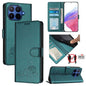 Cat Rat Embossed Pattern RFID Leather Phone Case with Lanyard, For Xiaomi 17 Max 5G, For Xiaomi 17T Pro 5G, For Xiaomi Poco M7 4G 169mm, For Xiaomi 15T Pro 5G